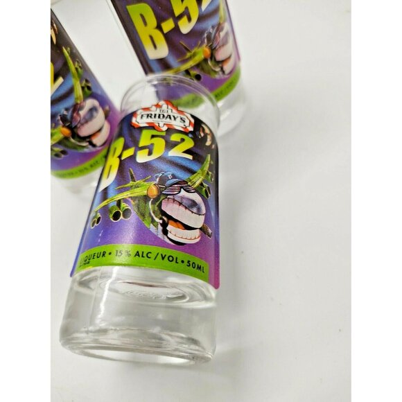 Vintage TGI Friday's Shooter Glasses - Shot Glass - B-52 Mudslide Set of (5) - Picture 3 of 9